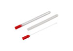 Polyester fiber swab with sheath