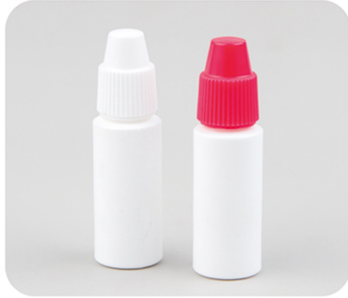 Changfeng 3 mL dropper bottles with white and red screw caps